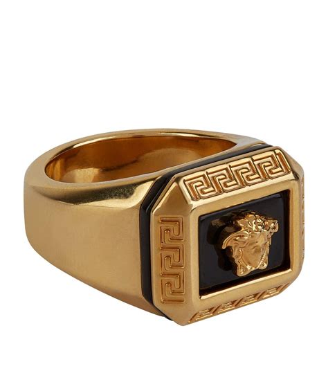 versace ring men black|Versace gold chains for men.